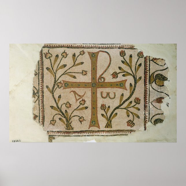 Affiche Croix de Sbeitla, de la Basilique de Henchir Ali (Devant)