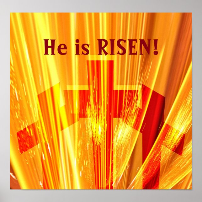 Affiche Croix en or (Devant)