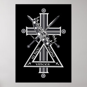 Affiche Croix freemasonique