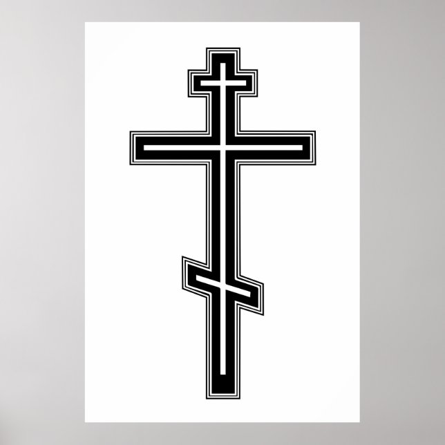 Affiche Croix orthodoxe (Devant)