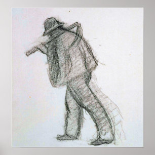 Affiche Croix - Paysan Avec Scythe