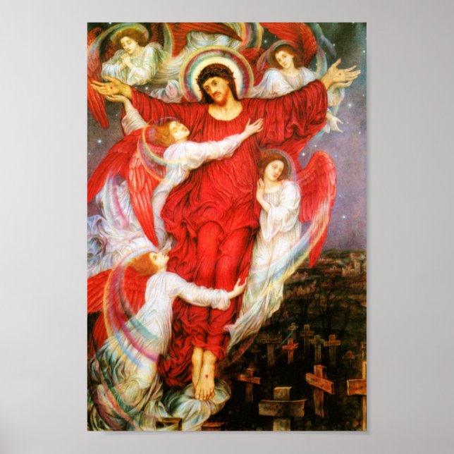 Affiche Croix Rouge (Crucifixion de Jésus-Christ) (Devant)