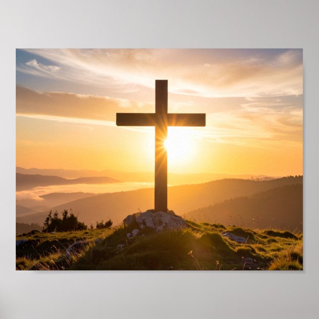 Affiche Croix sur une colline (Devant)