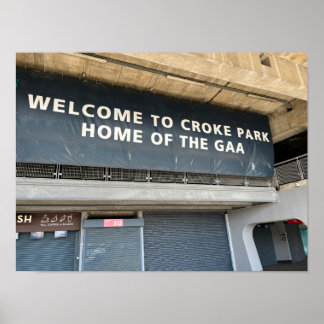 Affiche Croke Park GAA Dublin Irlande Europe