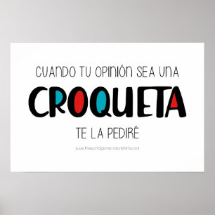 Affiche Croqueta