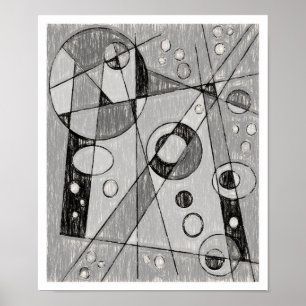 Affiche Croquis Abstrait #747