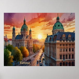 Affiche Croquis animé du Monogramme de Vienne  