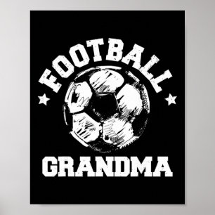 Affiche Croquis de grand-mère de football Ll Fière journée