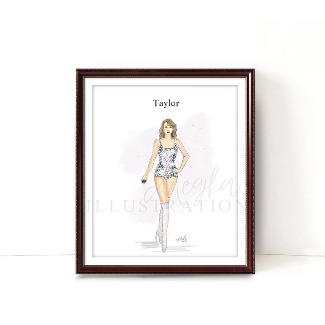 Affiche Croquis de mode, taylor (Créateur téléchargé)