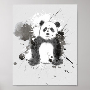 Affiche Croquis de panda adorable