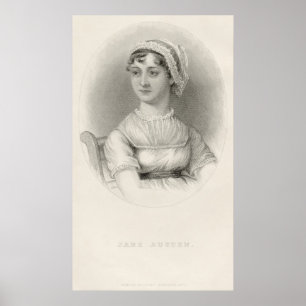 Affiche Croquis de portrait de Jane Austen par Cassandra