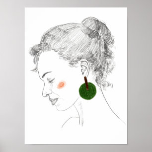 Affiche Croquis de regard