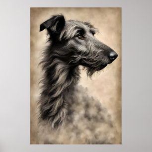 Affiche Croquis Greyhound Dog