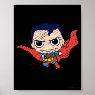 Affiche Croquis Mini Superman