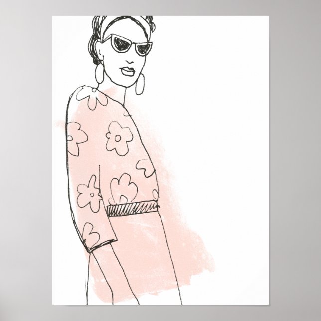 Affiche Croquis mode (Devant)