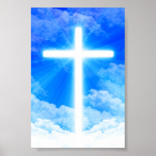 Affiche Cross of Light Jesus Christ Customizable Christian