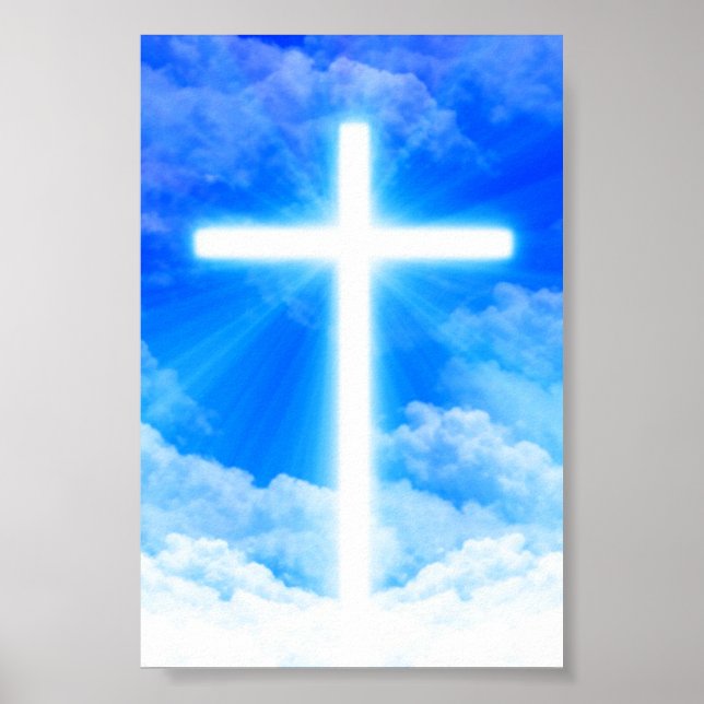 Affiche Cross of Light Jesus Christ Customizable Christian (Devant)