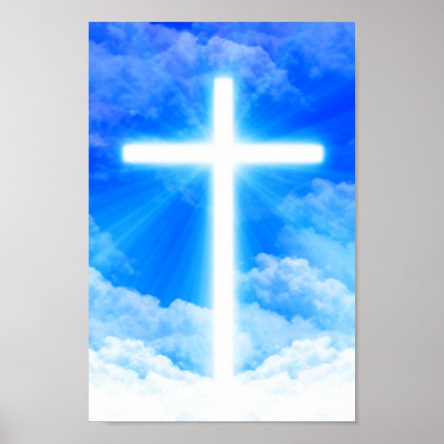 Affiche Cross of Light Jesus Christ Customizable Christian (Devant)