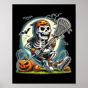 Affiche Crosse de squelette d'Halloween