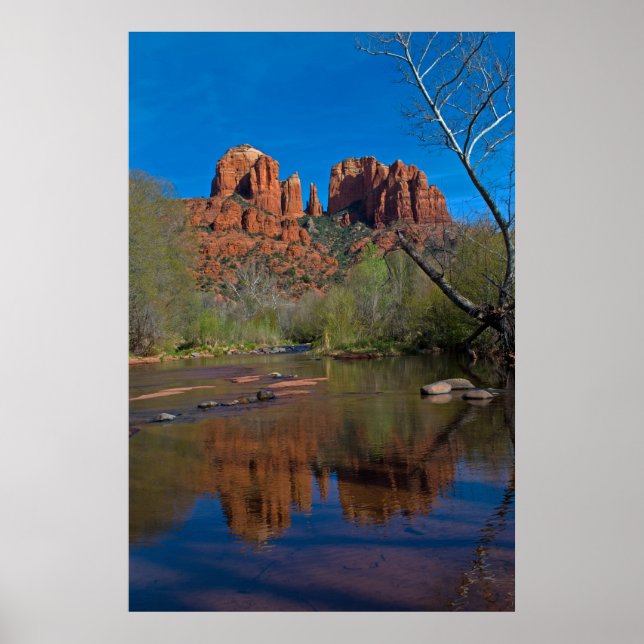 Affiche Crossing Red Rock à Sedona Winter 4038 (Devant)