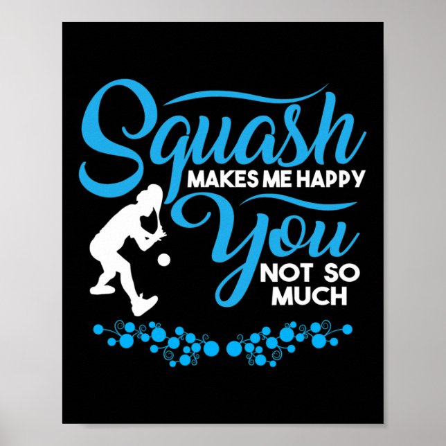 Affiche Crossminton Racquetball Speed Badminton Player Squ (Devant)
