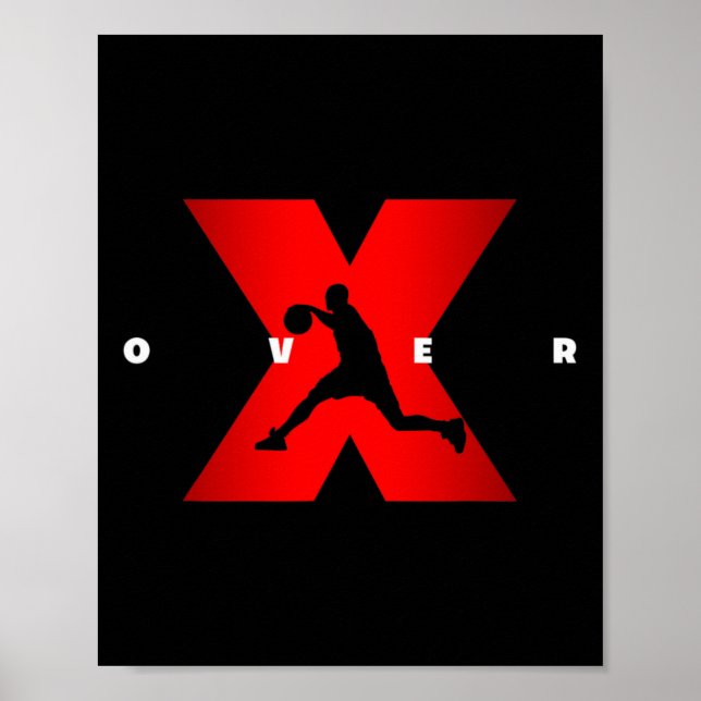 Affiche Crossover X sur Vêtements de basket-ball - Basketb (Devant)