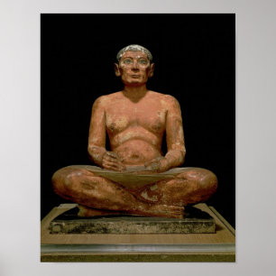 Affiche Crouching Scribe Statue