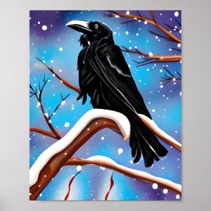 Affiche Crow on Branch
