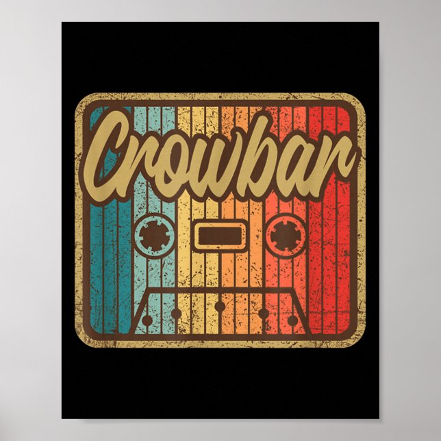 Affiche Crowbar Vintage Cette Retro Music 90s Guitar  (Devant)