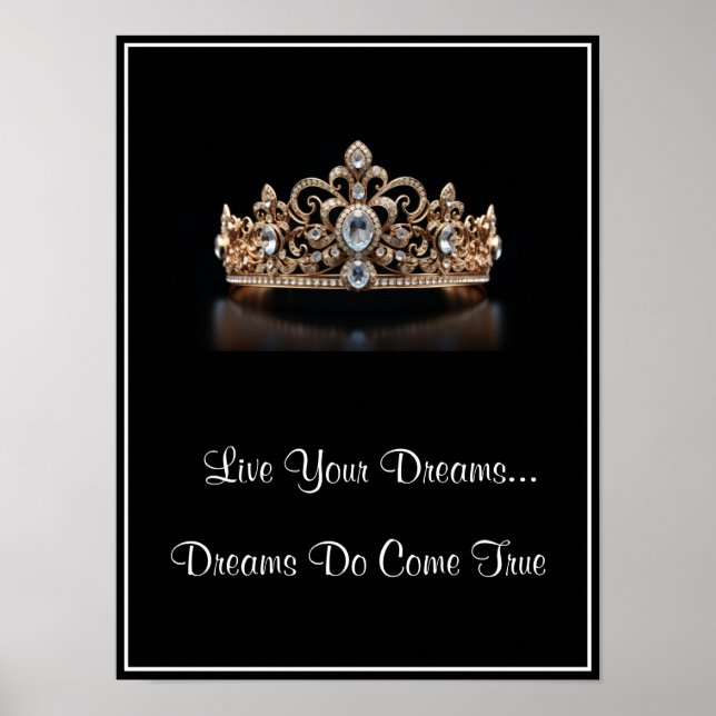 Affiche Crown Live Your Dreams (Devant)
