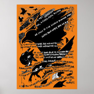 Affiche Crows à l'affiche de Lochranza (orange)