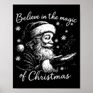 Affiche Croyez en la magie de Noël, Noël drôle
