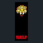 Affiche Croyez en vous Leopard Pop Art Motivational<br><div class="desc">Posters Motivationnels Imprimés - Courage Motivationnel / Confiance Pop Art Leopard Head / Portrait Digital Animal Artwork - Leopard Eyes Pop Art Image</div>