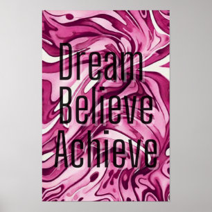 Affiche Croyez En Vous-Même : Motivationnel Mots :