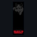 Affiche Croyez en vous Noir Rouge Gris Loup Pop Art<br><div class="desc">Affiches Motivationnelles Imprimantes - Courage Motivationnel / Confiance Pop Art Wolf / Digital Animal Artwork</div>