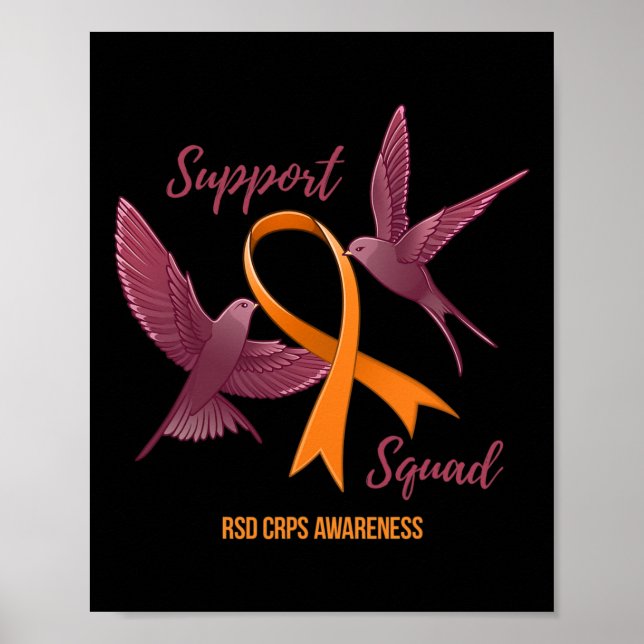 Affiche Crps Rsd Sensibilisation Guerrier Survivant Soutie (Devant)