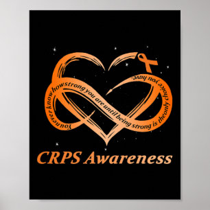 Affiche Crps Sensibilisation Douleur Chronique Orange Ribb