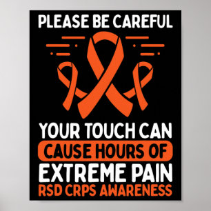 Affiche Crps Sensibilisation Lutte Maladie Rsd Guerrier Or