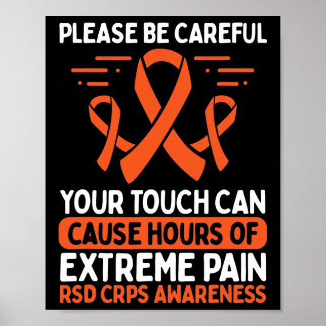 Affiche Crps Sensibilisation Lutte Maladie Rsd Guerrier Or (Devant)