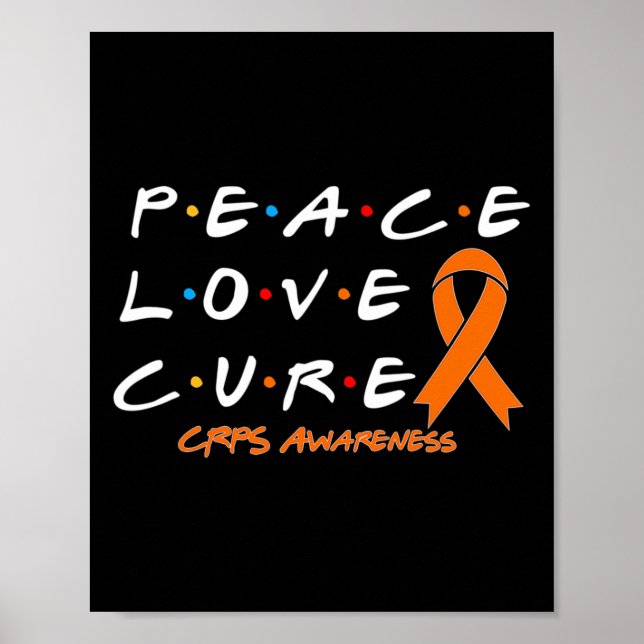 Affiche Crps Sensibilisation Peace Love Cure (Devant)