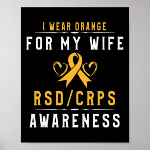 Affiche Crpsrsd Sensibilisation Orange Ribbon Tee Don Pour
