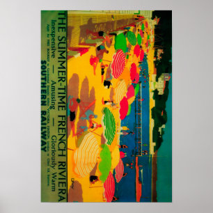 Affiche Cru PosterEurope de la Côte d'Azur d'été