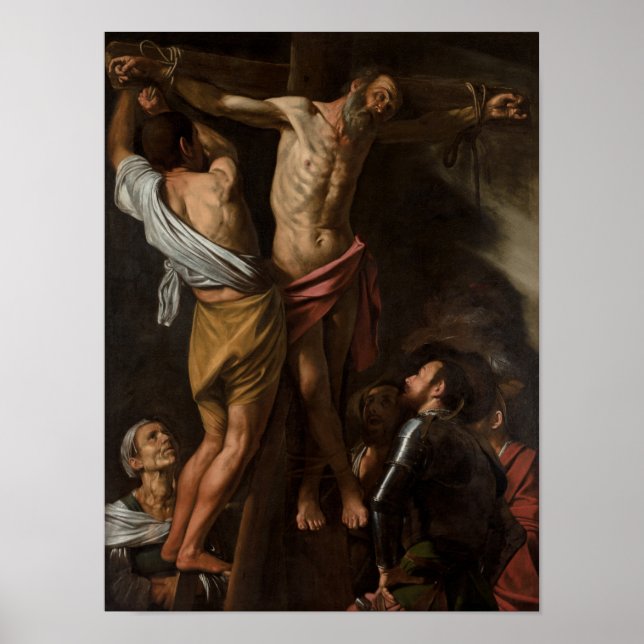 Affiche Crucifixion de Saint Andrew par Caravaggio - Poste (Devant)