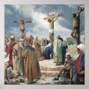 Affiche Crucifixion par Carl Bloch, Religieux
