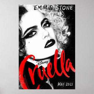Affiche Cruella 2021 Emma Stone Vertical