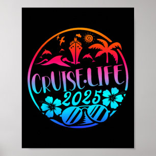 Affiche Cruise Life 2025 Famille de jumelage vacances G