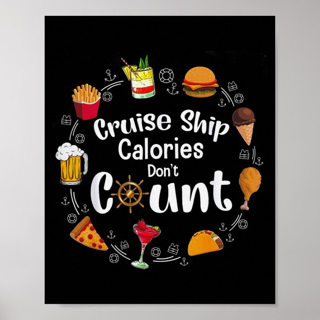 Affiche Cruise Ship Calories Don't Count  (Devant)