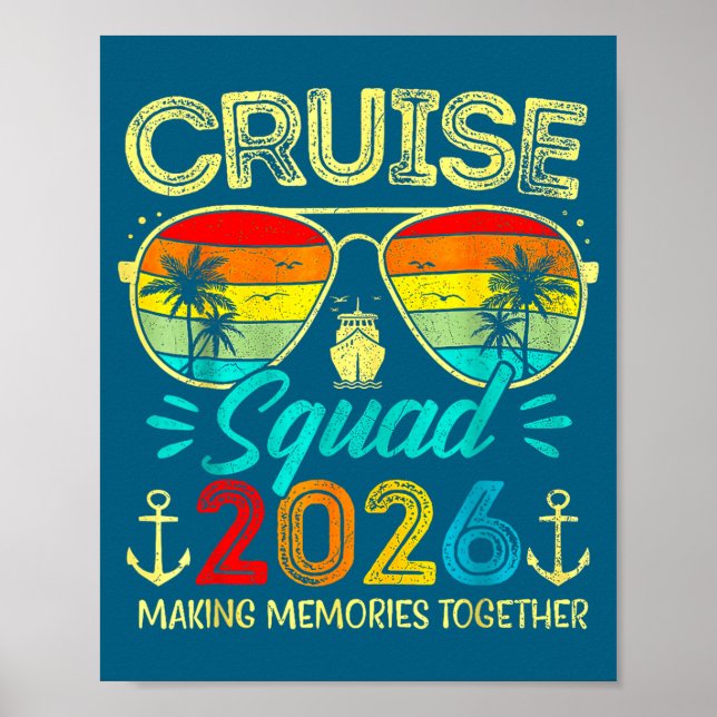 Affiche Cruise Squad 2026 Family Group Matching Summer Vac (Devant)