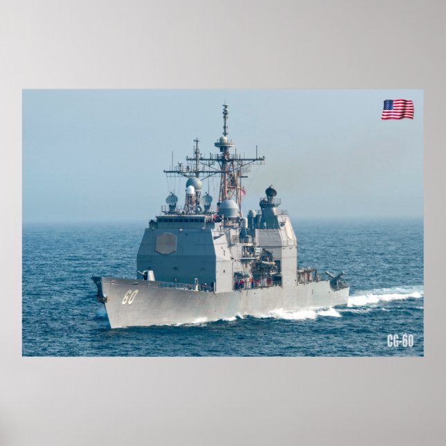 AFFICHE CRUISER DE MISSILES GUIDÉS - CG-60 (Devant)