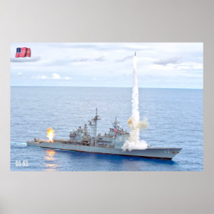 AFFICHE CRUISER DE MISSILES GUIDÉS - CG-63